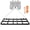 4ft Black, variant on Heavy‑Duty Tow‑Behind Drag Harrow with Chain & 4 Safety Belts, Lawn Tractor Land Leveler Rake for ATV UTV Mower, Grading Tool for Gravel Sand Soil Hay