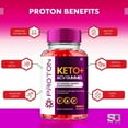 thumbnail image 4 of (2 Pack) Proton Keto Gummies, Proton Keto ACV Gummies Advanced 1000MG Formula, Pro Ton Apple Cider Vinegar Folate Vitamin B6 B12 Beet Root Pomegranate Vegan Non GMO Keto Supplement (120 Gummies), 4 of 7