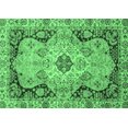 thumbnail image 1 of Ahgly Company Indoor Rectangle Oriental Emerald Green Traditional Area Rugs, 2' x 4', 1 of 4