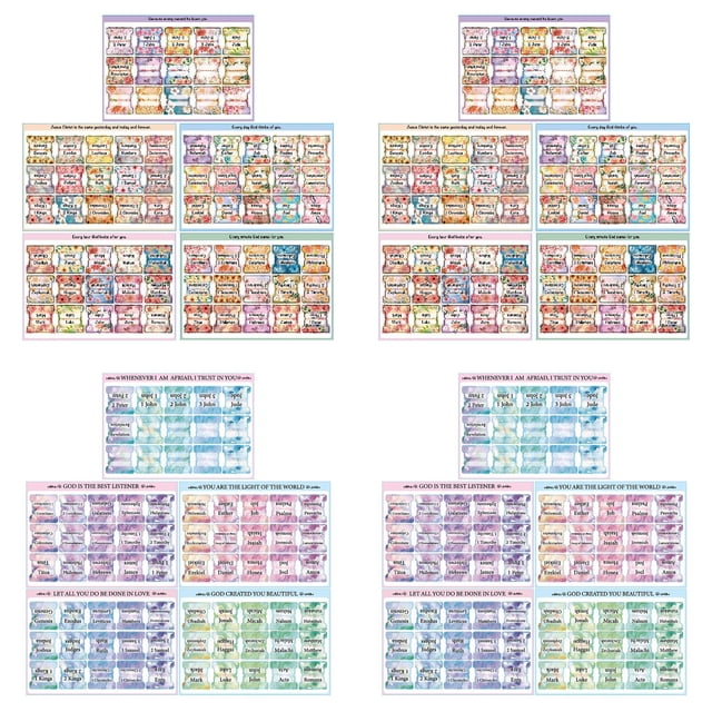 20/15/10/5pcs Laminated Bible Tabs (Large Print, Easy To Read) Bible Journaling Supplies Bible Book Tabs Christian Gift Bible Index Tabs Easy To Read And Apply