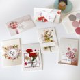 thumbnail image 4 of 24 tarjetas de agradecimiento con sobres, pegatinas y tarjeta de mensaje en el interior, 10*7 cm, tarjetas de flores para familiares amigos amados, 4 of 5
