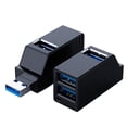 thumbnail image 2 of High Speed USB 3.0 HUB Adapter Extender Mini Splitter Box 3 Port Data Transfer Splitter Docking Station, 2 of 4