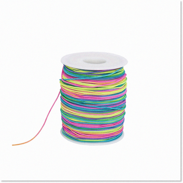 Rainbow Elastic String Cord - Stretchy Beading Thread for Jewelry Making,  Bracelets, and Necklaces 