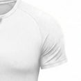 thumbnail image 5 of FRSASU Men's Henley Shirts Crew Neck Short Sleeve T-Shirt Fashion Button Down Gym Workout Athletic Pullover Tees White, 5 of 6