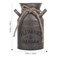 thumbnail image 3 of Shisuyan Rustic Dried Flower Bucket Grey Iron 1Pcs 7.47X5.89X4.44in, 3 of 9
