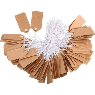 95pcs White Marking Tags Price Tags Price Labels Display Tags with Hanging  String for Product Jewelry Clothing 