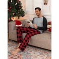 thumbnail image 7 of MINTREUS Men's Pajama Set Lightweight Sleepwear Long Sleeve Shirts and Bottoms Soft Comfy Pjs with Pockets, 7 of 7