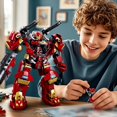 thumbnail image 5 of Ibrickpark Mech Robot Building Set - 588 Piezas Transformando Figuras De Acción Mech para Niños Y Niñas 8-12-14 Stem Juguete Educativo Modelo De Robot Regalo para Niños, 5 of 5