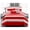 Red, variant on 7pc. Microfiber Nautical Themed Comforter Set, Red Striped, California King Size