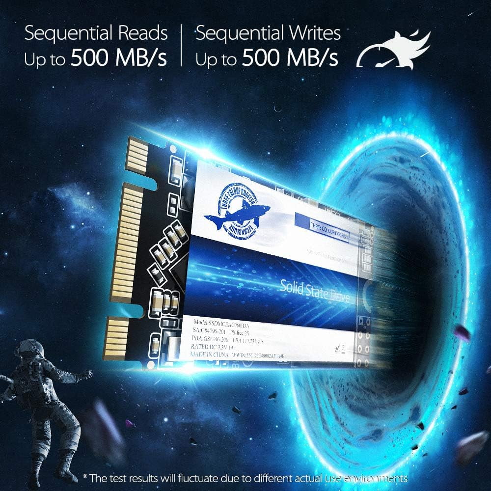 DOGFISH M.2 2242 SSD 1TB Ngff Internal Solid State Drive High-Performance Hard Drive for Desktop Laptop SATA III 6Gb/s Includes SSD(1TB, M.2 2242)