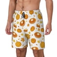 thumbnail image 1 of Fotbe Pumpkin Maple Leaves Traje de Baño para Hombre – Shorts de Natación de Secado Rápido con Forro y Bolsillos-X-Large, 1 of 6