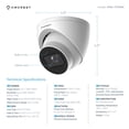 thumbnail image 5 of Amcrest 5MP Security Camera System, 4K 8CH PoE NVR, (4) x 5-Megapixel 2.8mm Wide Lens Weatherproof Metal Turret PoE IP Cameras, Built in Mic, Hard Drive Not Included, NV4108E-IP5M-T1179EW4 (White), 5 of 6