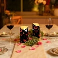 thumbnail image 6 of Iauyy Flameless Candles Battery Operated LED Pillar Candles with Remote and Timer, “love” Character Background Set of 2 （M), 6 of 8