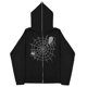 thumbnail image 1 of Sudaderas casuales de araña Y2k oscuras europeas y americanas para hombres y mujeres, sudaderas con capucha, parejas góticas, sudaderas con cremallera de gran tamaño Harajuku, 1 of 5