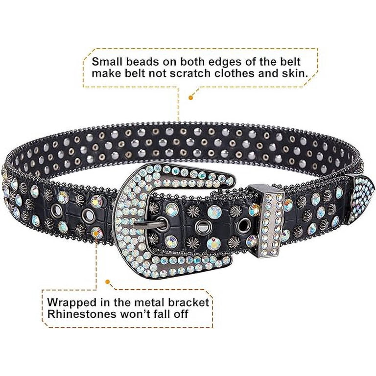Dream Apparel Rhinestone Belt for Men and Women, Western  display picture 2