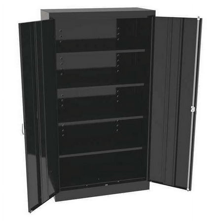 Tennsco Storage Cabinet,66"x36"x18",Black,4Shlv 6618DHBK