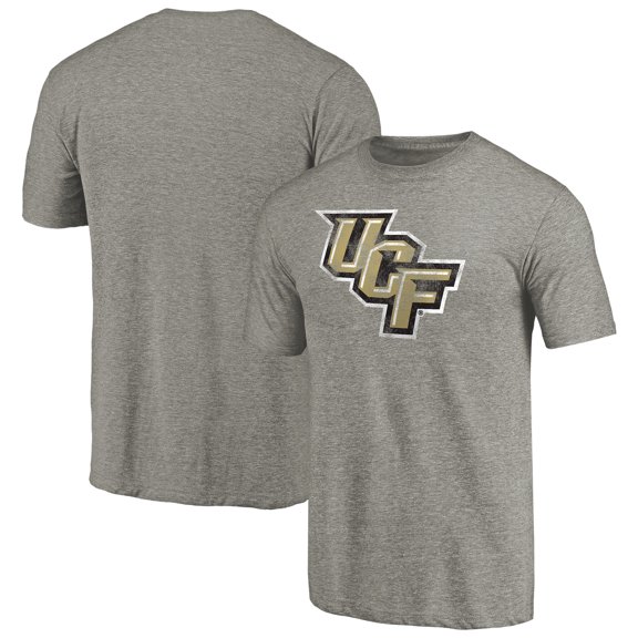Men's Heathered Gray UCF Knights Primary Classic Logo Tri-Blend T-Shirt