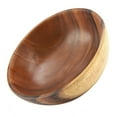 thumbnail image 3 of Tazón Para Servir Con Borde Ondulado Ondulado Para Frutas O Ensaladas, Artesanía Mate, Mate, Tazones De De Acacia Para Alimentos, Versátiles Y Convenientes, 3 of 7