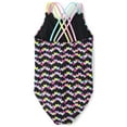 thumbnail image 3 of The Children's Place Girls Sleeveless Printed Cross Back One Piece Swimsuit, Sizes XS-XXL, 3 of 4