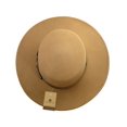 thumbnail image 5 of C.C Wool Wide Brim Porkpie Fedora Hat with Simple Band Accent - Camel, 5 of 5