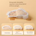 thumbnail image 3 of 4pcs Wood Pulp Sponge Compressed Sponges Cleaning Sponges, 3 of 5