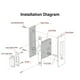 thumbnail image 5 of Tirador De Puerta De Gabinete, Cerradura De Puerta Corredera, Cerradura De Material De aleación De Zinc Con Lengüeta De Gancho Gruesa De Alta Seguridad Para Fábrica Para El, 5 of 7