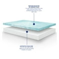 thumbnail image 3 of Vibe Heather Grey 10” Gel Memory Foam Mattress in a Box, California King [Ultra Small Package], 3 of 8