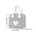 thumbnail image 3 of PYURTEP Lunch Bag, Cute Face Pattern Insulated Lunch Box, 3-Layer Waterproof Stain Resistant Oxford Cooler Tote for Kids School Office Picnic, 3 of 6