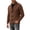 Coffee, variant on Men's Shawl Collar Knit Cardigan Button Front Long Sleeve Chunky Knit Sweater Jacket, Loose Fit Soft Warm Outerwear for Fall Winter Loungewear Gray S