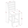 thumbnail image 7 of East West Furniture Yarmouth 3-piece Wood Dining Table Set in Black and Cherry, 7 of 7