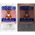 thumbnail image 2 of Carolines Treasures PatrioticBull Terrier Red Ceramic Night Light 6x4x3 multicolor, 2 of 2