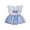 Blue, variant on Linfrsh Baby 4th of July Romper Striped Embroidered Sleeveless Bodysuit Casual Infant Overalls for Boys Girls,Light Blue