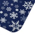 thumbnail image 3 of Dark Blue Christmas Snowflake Pattern Dish Drying Mat for Kitchen 1 Pack, Ultra Absorbent Microfiber Dishes Drainer Mats,18x24in(46x61cm), 3 of 4