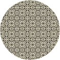 thumbnail image 1 of Aspen Brands RUGC2BLK55 Tapis Design Cercle Européen 5 x 5 Pi. - Noir & Blanc, 1 of 1