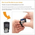 thumbnail image 4 of ZIGEL Date Stamp with Paid - Self Inking Date Stamp - Red, 4 of 4
