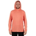 thumbnail image 5 of Realtree Men's Long Sleeve Performance Fishing Hoodie, Heathered Coho Salmon, L, 5 of 9