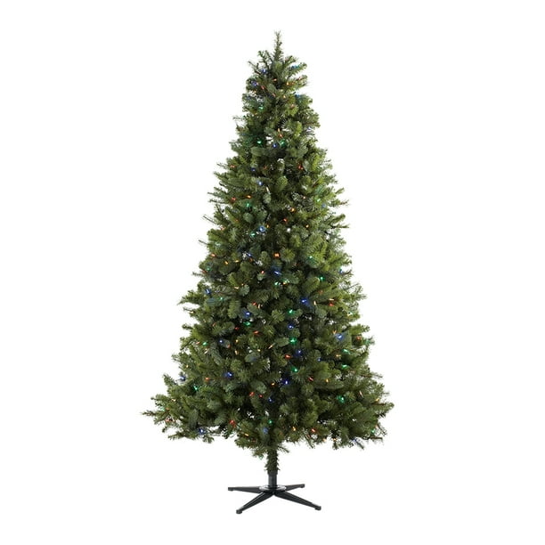 Holiday Time Prelit Spruce Christmas Tree 7.5 Ft, Green - Walmart.com