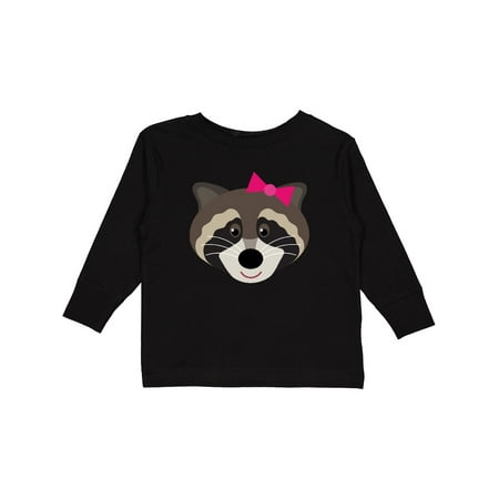 

Inktastic Raccoon Girl Animal Gift Toddler Toddler Girl Long Sleeve T-Shirt