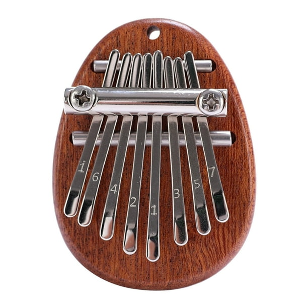 Mini Kalimba Hugtrwg 8 Teclas Piano Pulgar Dedo Gota Agua