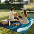 thumbnail image 6 of Outdoor Rug 3x5ft Water Ripple Large Area Rug Green Blue Indoor Outdoor Carpet Outdoor Rugs Mats for Patio Camping,RV,Front Door, Outside Decor, 6 of 9