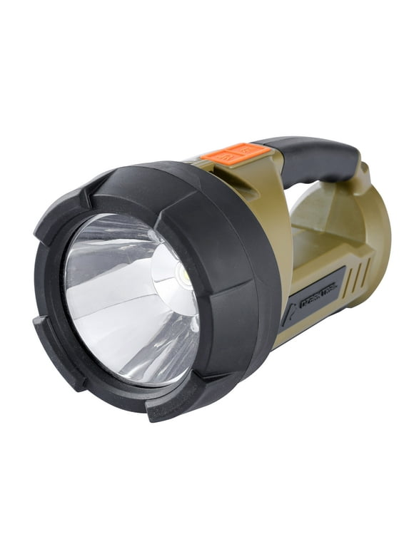 Ozark Trail 2000 Lumen Dual Source LED Rechargeable Spotlight with 5000 mAh Power Bank, Olive