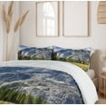thumbnail image 6 of Ambesonne Yosemite Duvet Cover Sets, North Dome Valley Park, 2-King, Green Charcoal, 6 of 7