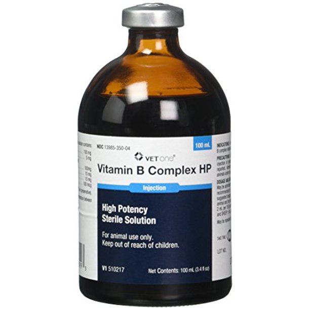 Vitamin B Complex High Potency, For Cattle, Swine, and Sheep 100ml