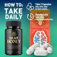 thumbnail image 6 of Brain Honey Advanced Brain Support Formula Supplement BrainHoney 120 Capsules, 6 of 8