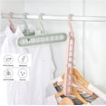 thumbnail image 3 of Space Saver Hangers for Clothes Multifunctional Magic Clothes Hangers Closet Organizer Hook Rack - 10 PCS (Khaki), 3 of 7