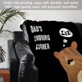 thumbnail image 3 of zuhoeo Fathers Day Dad Gifts from Daughter Son, Dad''s Snoring Corner Blanket, Dad Birthday Gift, Funny Gifts for Father, Daddy, Blanket for Bedding Sofa, 60"x50", 3 of 6