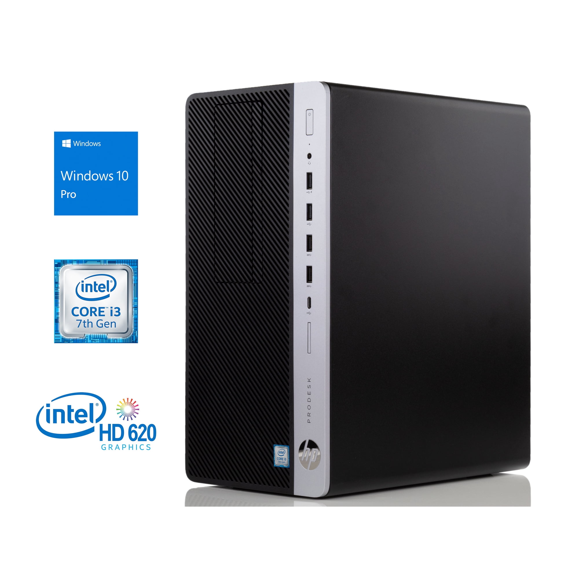 HP ProDesk 600G3◆7世代i3◆NVMe SSD 256◆8MB HP ProDesk 600 G3 Desktop, Intel Dual-Core i3-7100 3.9GHz