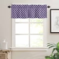 thumbnail image 3 of Purple Moroccon Valances for Windows Farmhouse Kitchen Curtains Valances Rod Pocket Valance Curtains for Kitchen Windows Country Chic Ethnic Minimalist Motifs Window Valances for Bathroom 42"x12", 3 of 6