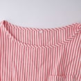thumbnail image 2 of Uootdi Womens Two Piece Sets Stripe Print Sleeveless Top Wide Leg Pants Loose Fit Breathable Pullovers Casual Loungewear Outfits Summer Comfort Style Gift, 2 of 8