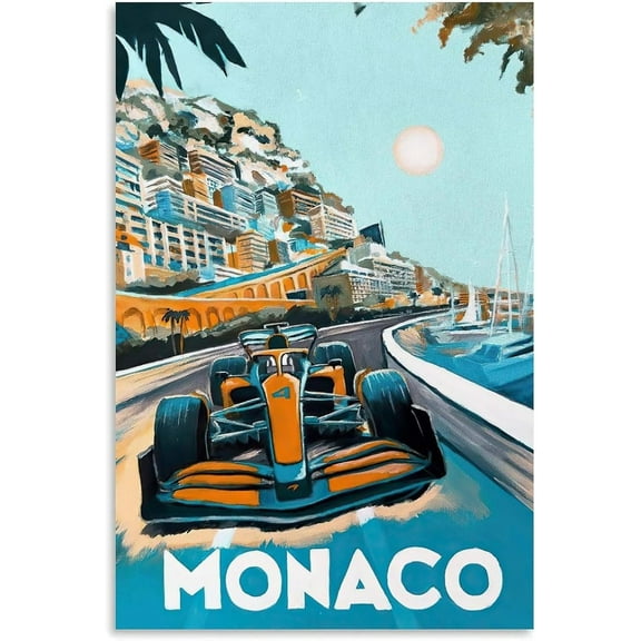 Mclaren Poster Formular One Poster F1 Walls Canvas Car Posters Wall Art Canvas For Boys Room Vintage Unframe-style 12x18inch(30x45cm)
